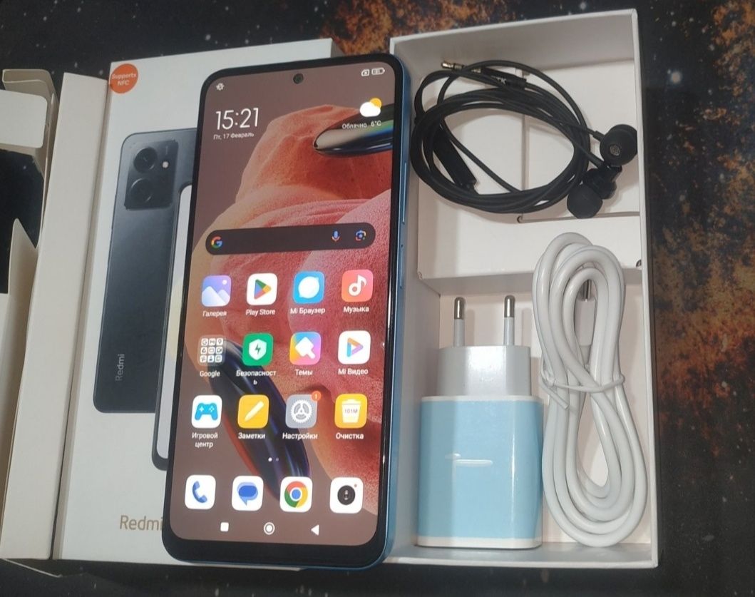 Redmi Not 12 Ice 4+4/128гб  NFC Официальная версия.Новый.