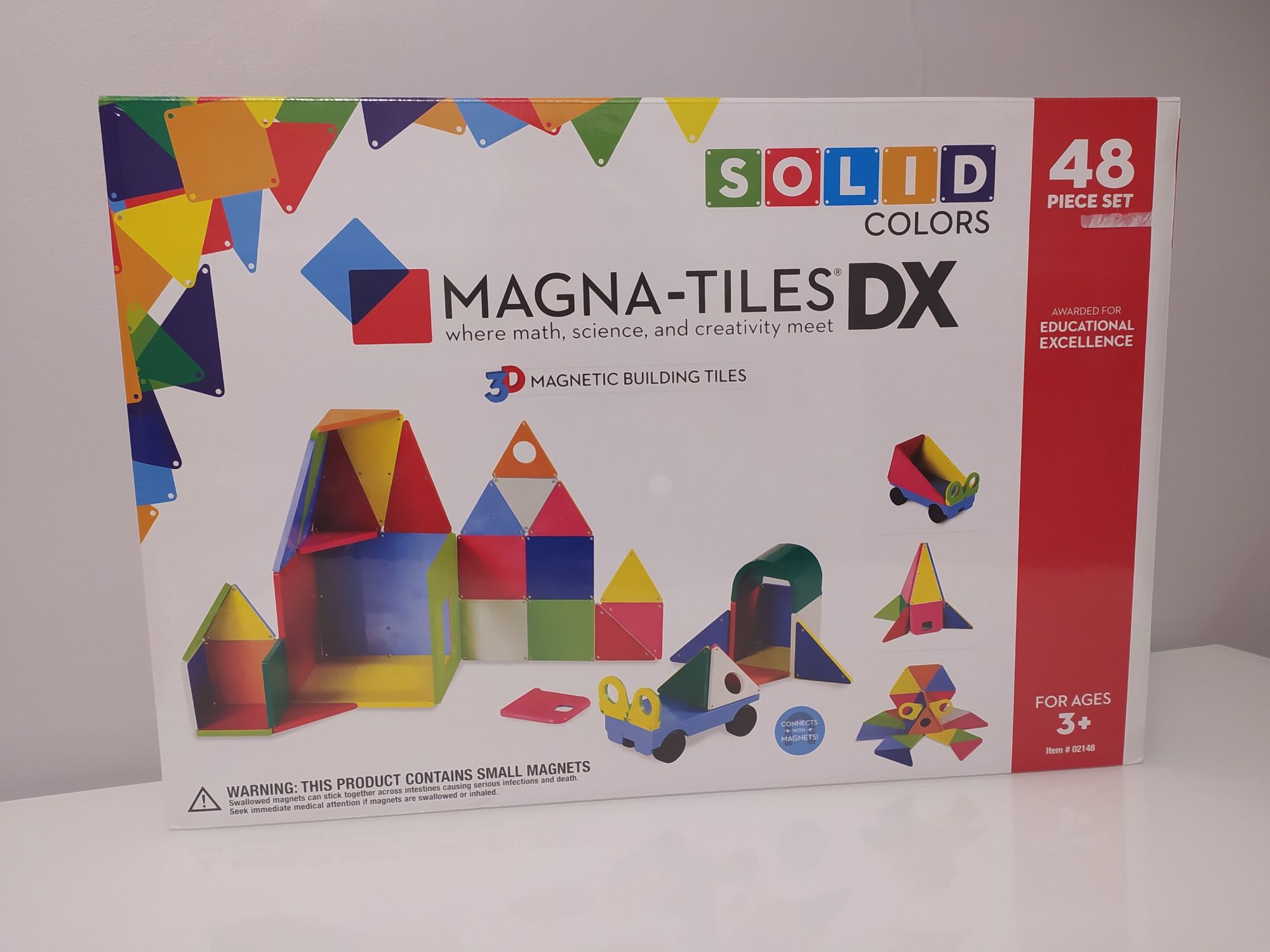 Magna Tiles Solid Colors mega zestaw klocki magnetyczne Nowy