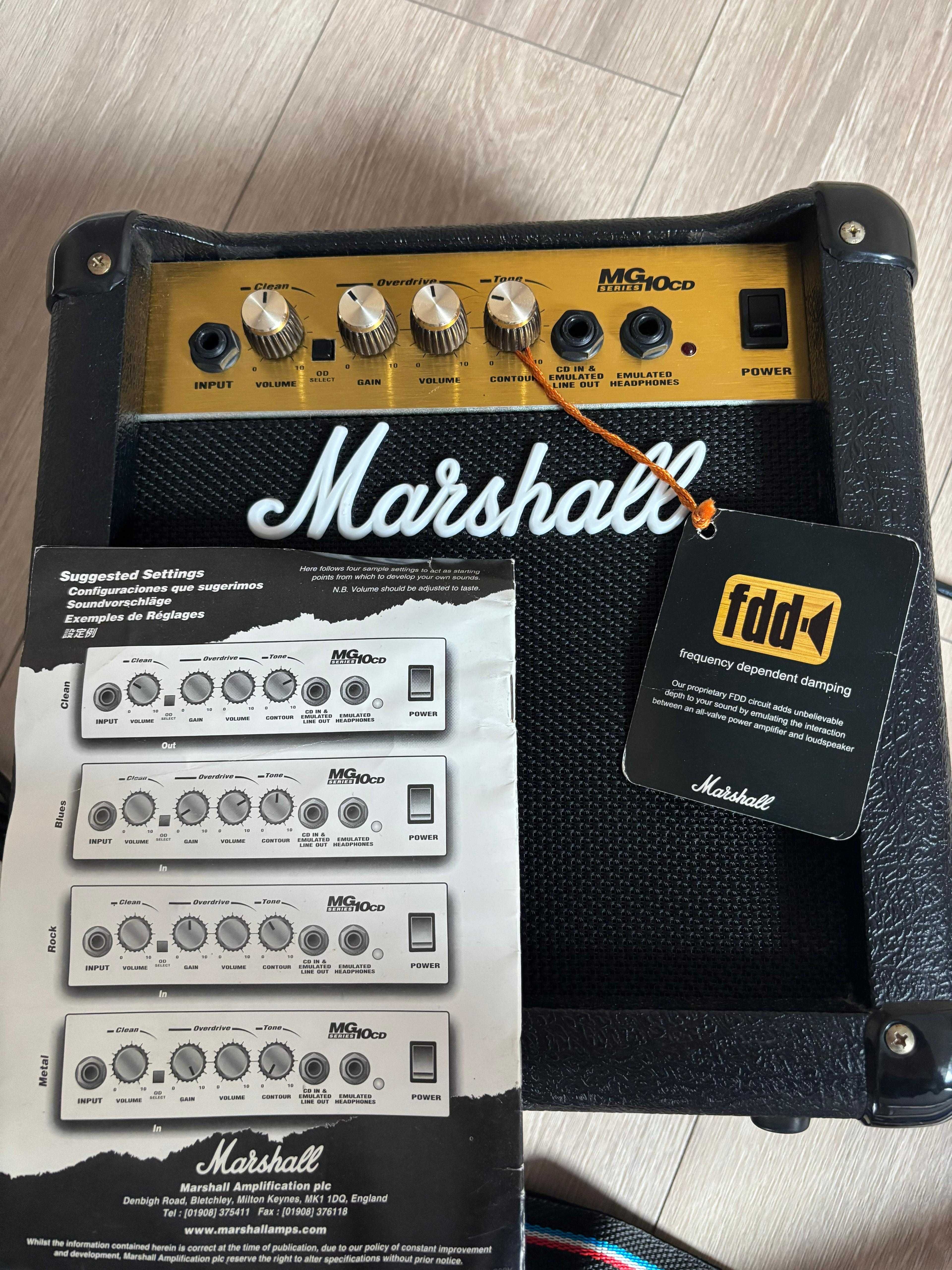 Gitara elektryczna + wzmacniacz Marshall