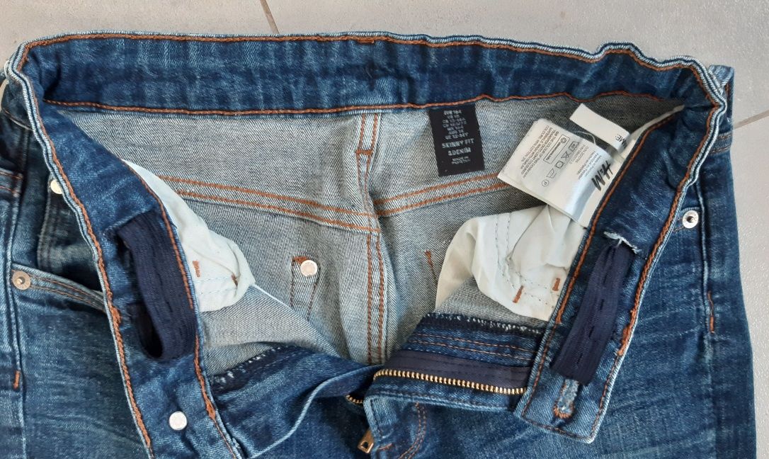 Jeansy H&M 164 spodnie dżinsowe HM jeansowe