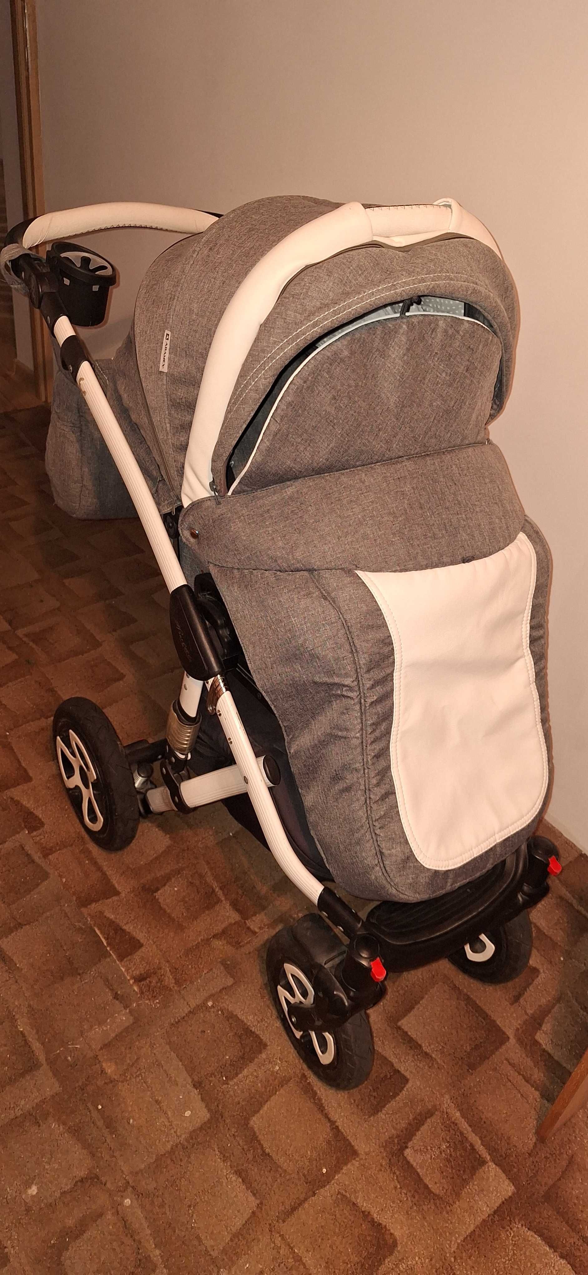 Wózek Adamex Barletta 3w1 + baza ISOFIX