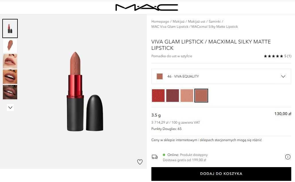 Nowa pomadka MAC Viva Glam