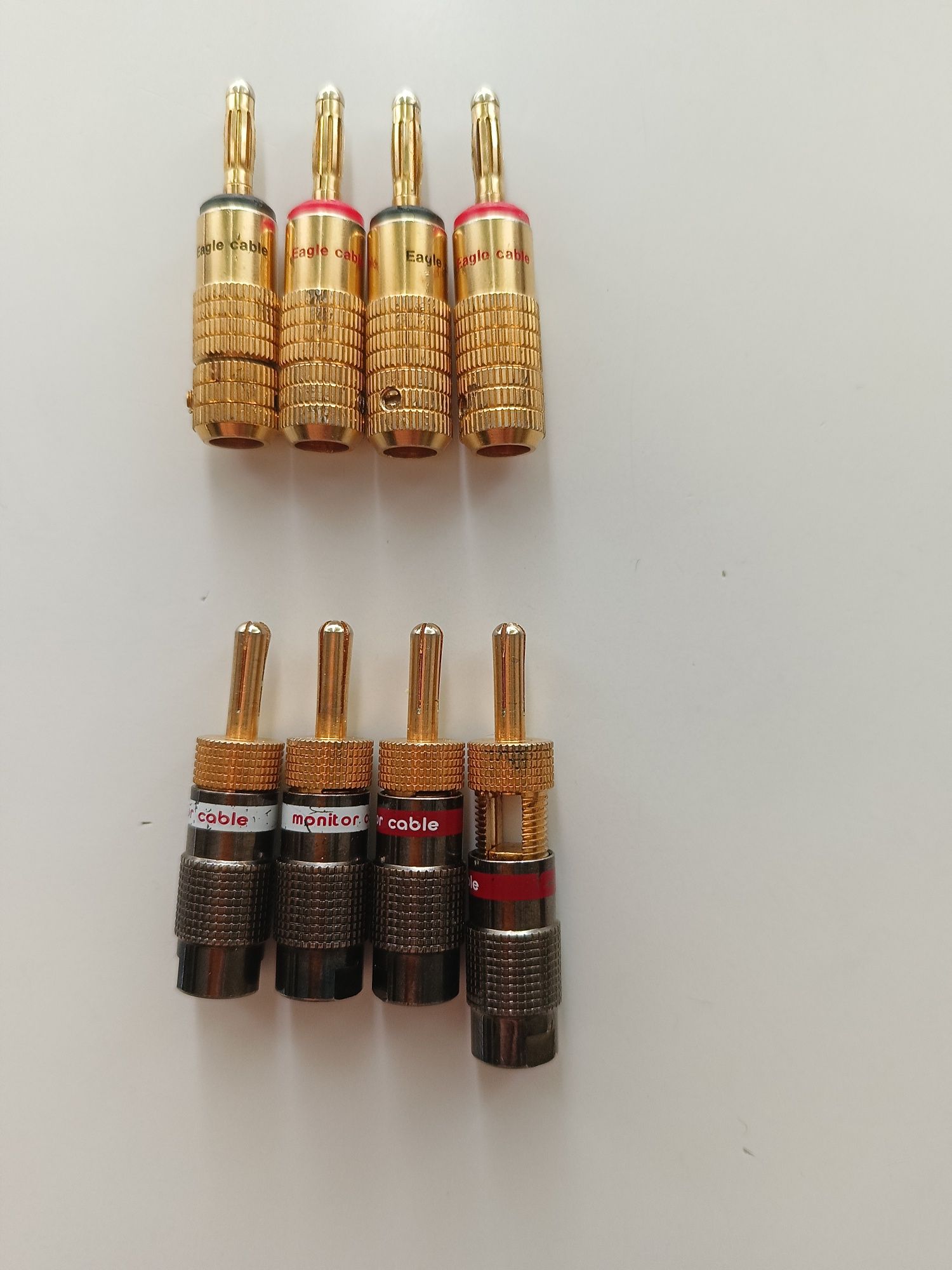 Конекторы акустические,банан Monitor cable,Eagle cable.