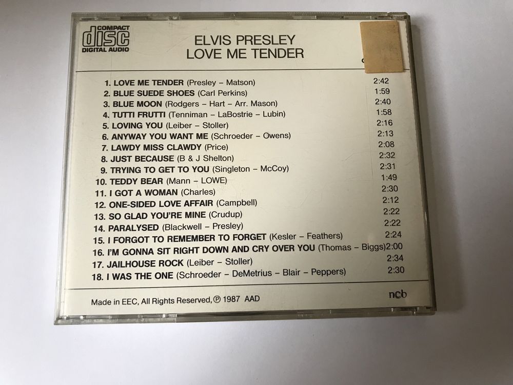 Płyta CD Elvis Presley. Przywieziona z Niemiec.