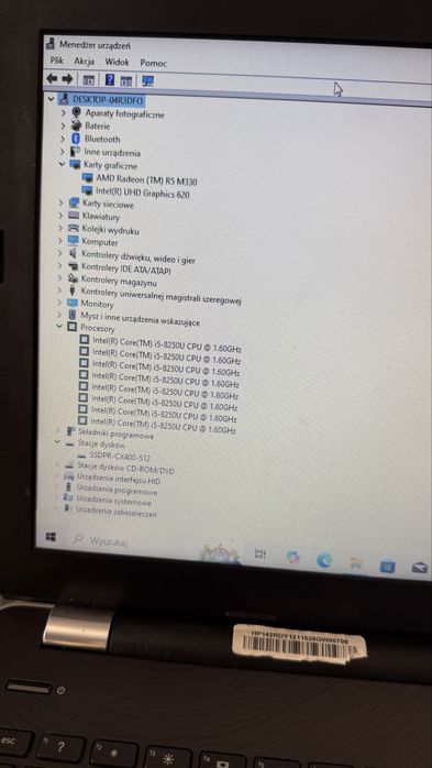 Laptop HP 250 G6 - i5, 8gb, ssd 512