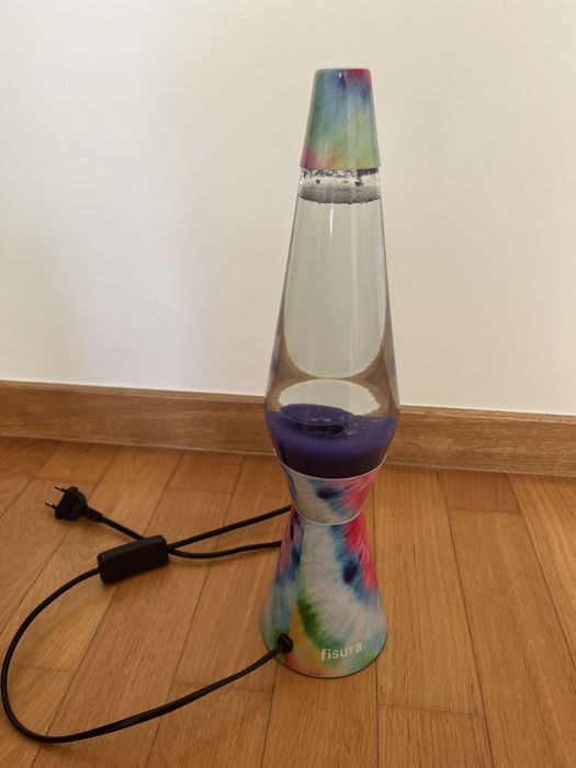 Candeeiro lava lamp fisura