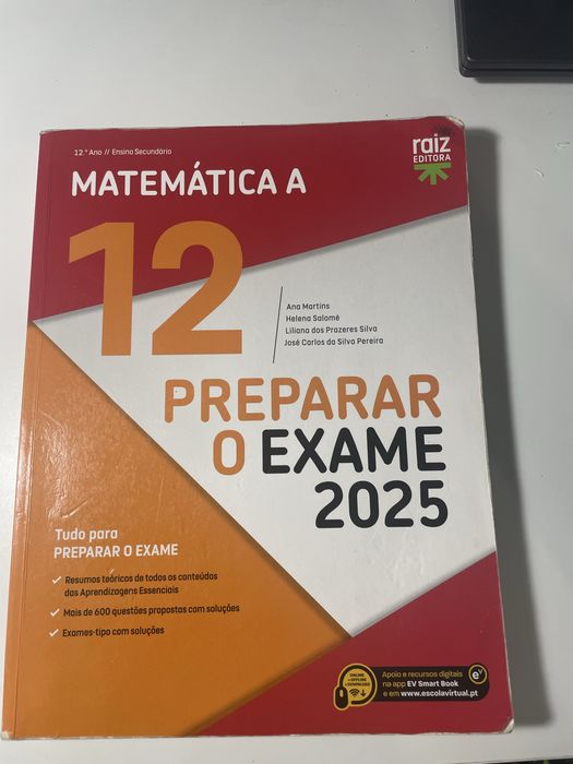 Livro preparar o exame 2025 Matemática A