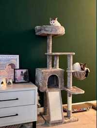 Stabilny Drapak dla kota legowisko  domek wieża 135cm NOWY