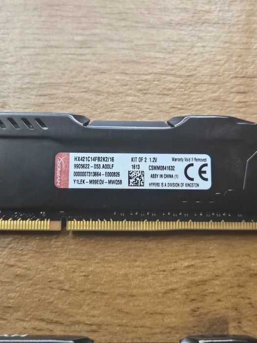 Kingston HyperX Fury 16 GB 2×8 GB 2133 MHz DDR 4 пк intel amd