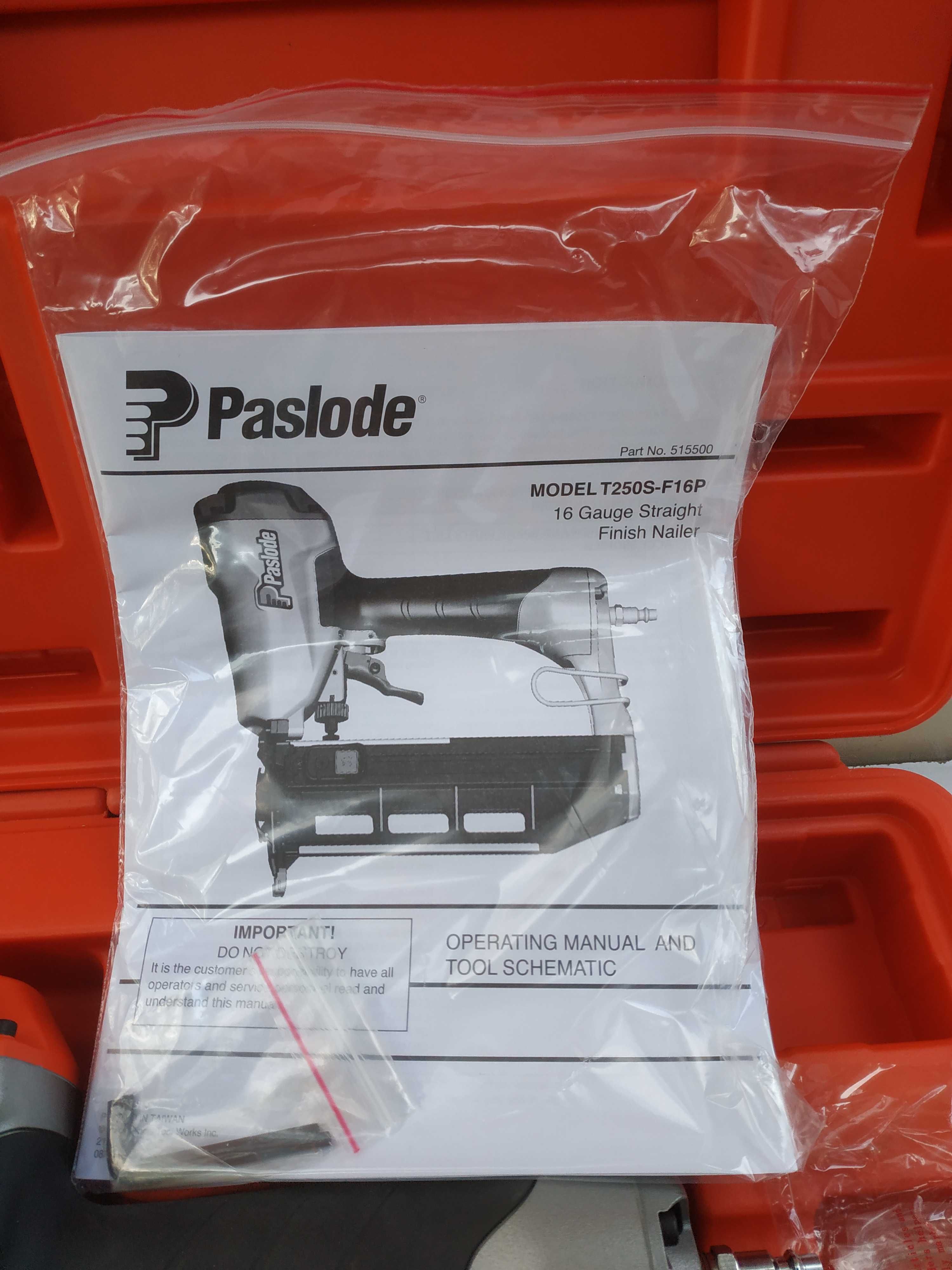 Gwoździarka pneumatyczna pistolet Paslode T250S-F16P  1,6 / 25-:-63mm