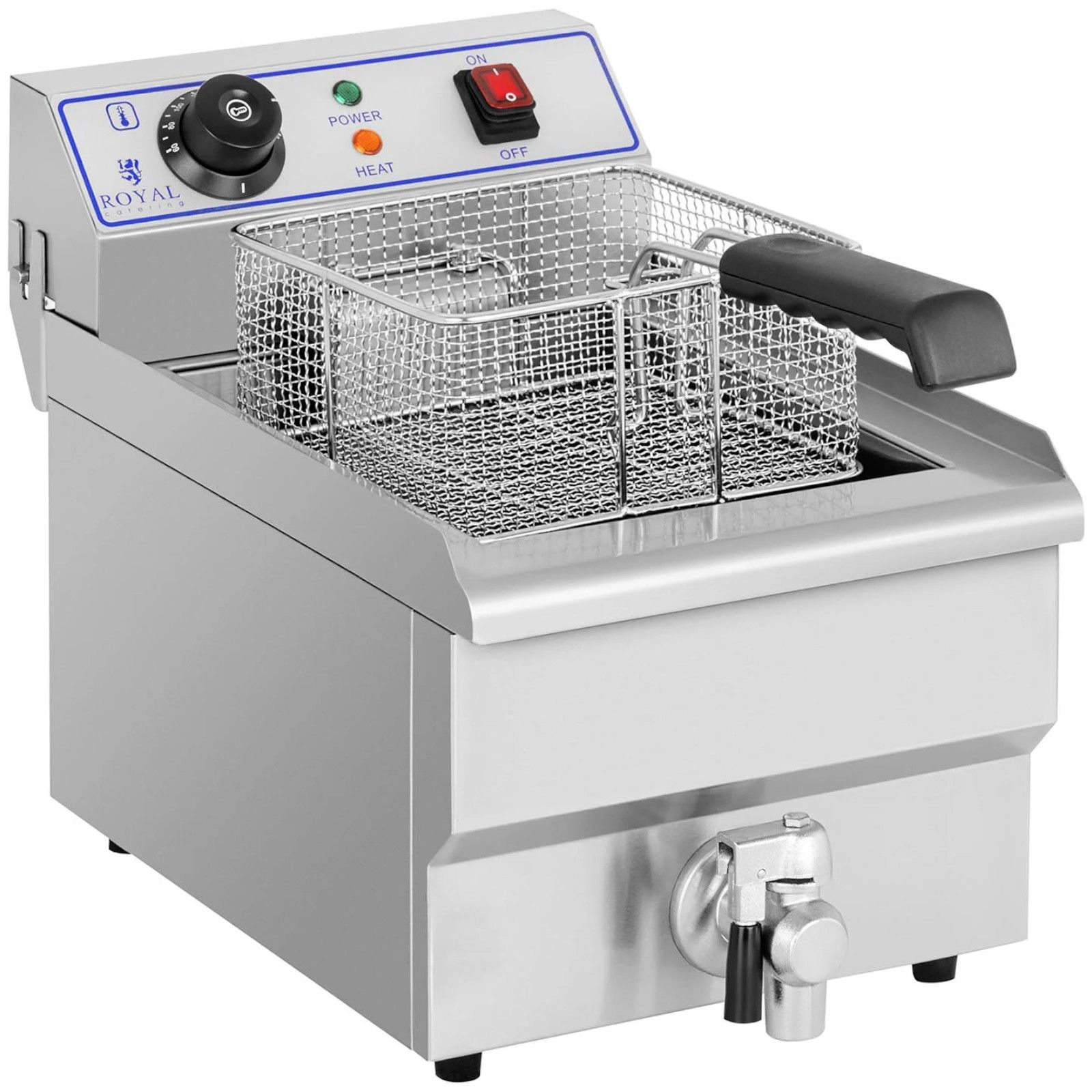 frytownica gastronomiczna nastawna elektryczna - 10 l 3200 w