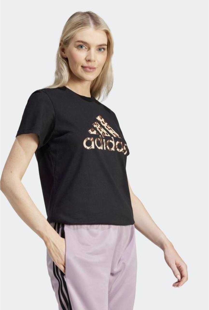 Adidas футболка з леопардовим принтом