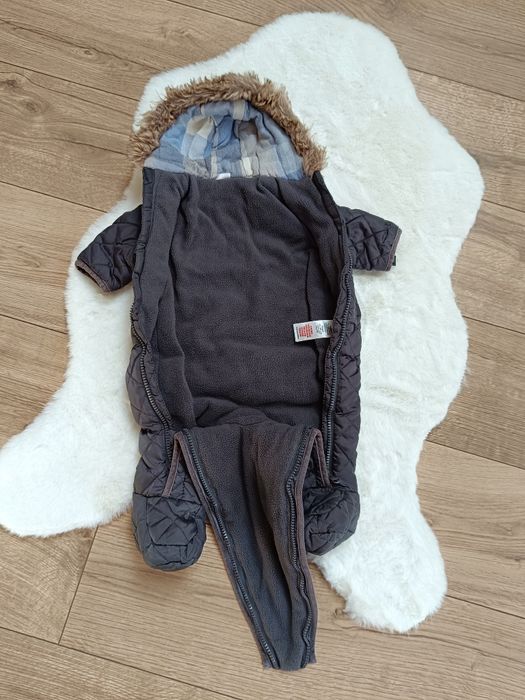 Zimowy ocieplany kombinezon chłopięcy 56 cm