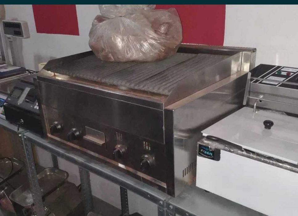 Grelhador a Gás Pedra Vulcânica NOVO