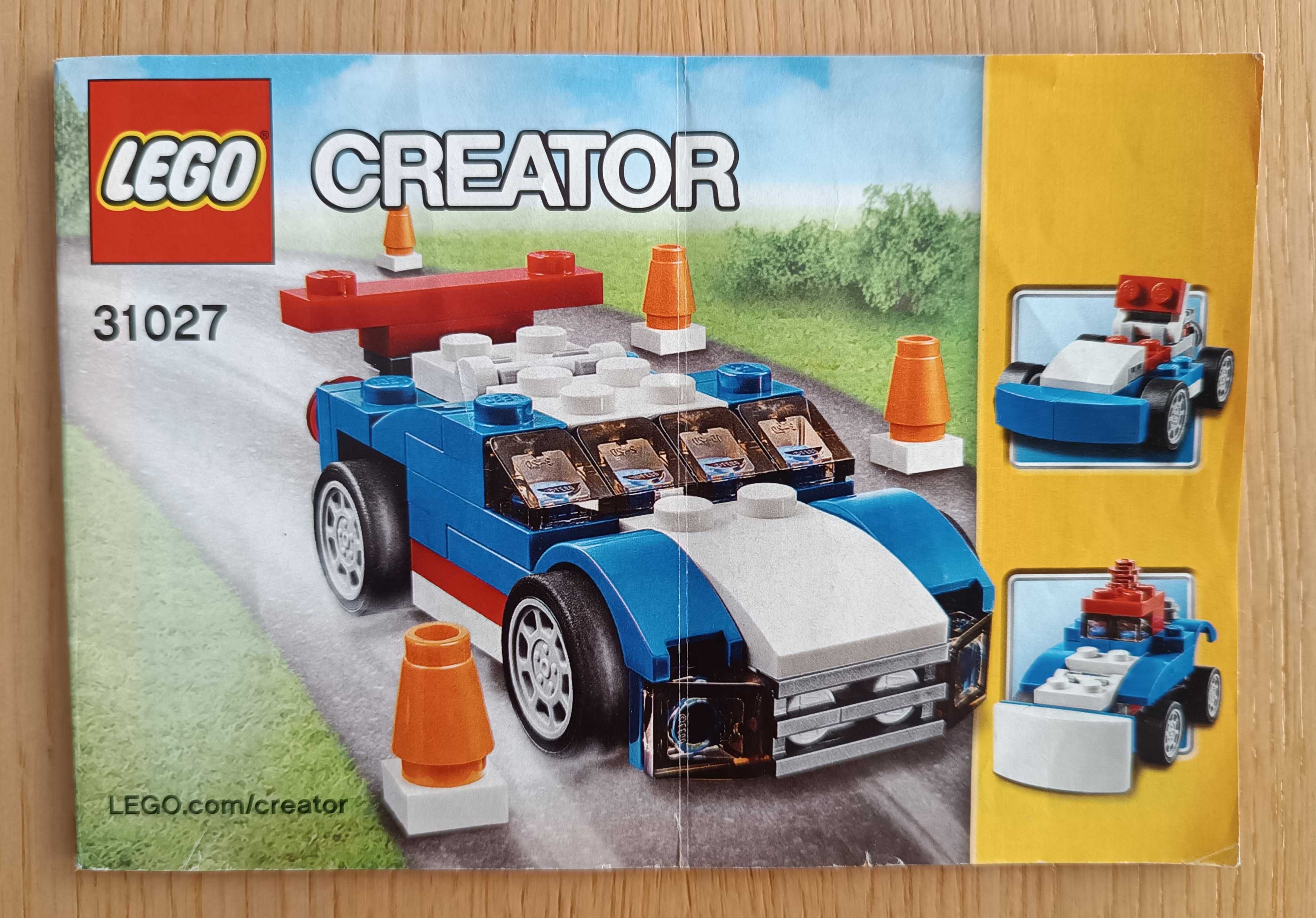 LEGO Creator 31027 Niebieska Wyścigówka Stan Idealny