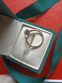 Pierścionek zaręczynowy z szafirem i diamentami YES rozmiar 15