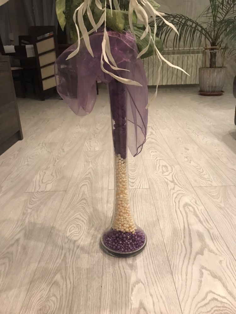 Duży Kwiat w wazonie- ozdoba do np Salonu
