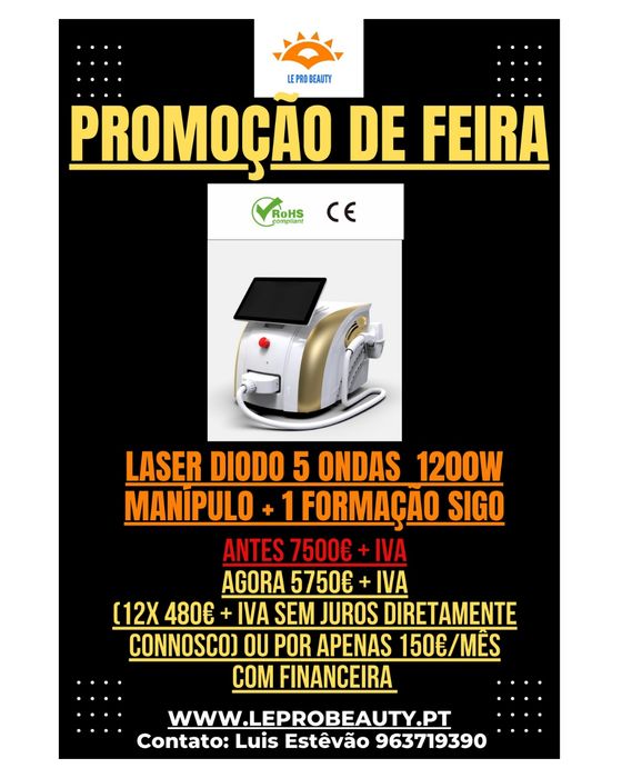 Laser diodo 4 ondas + 2 anos garantia + Curso Dgert
