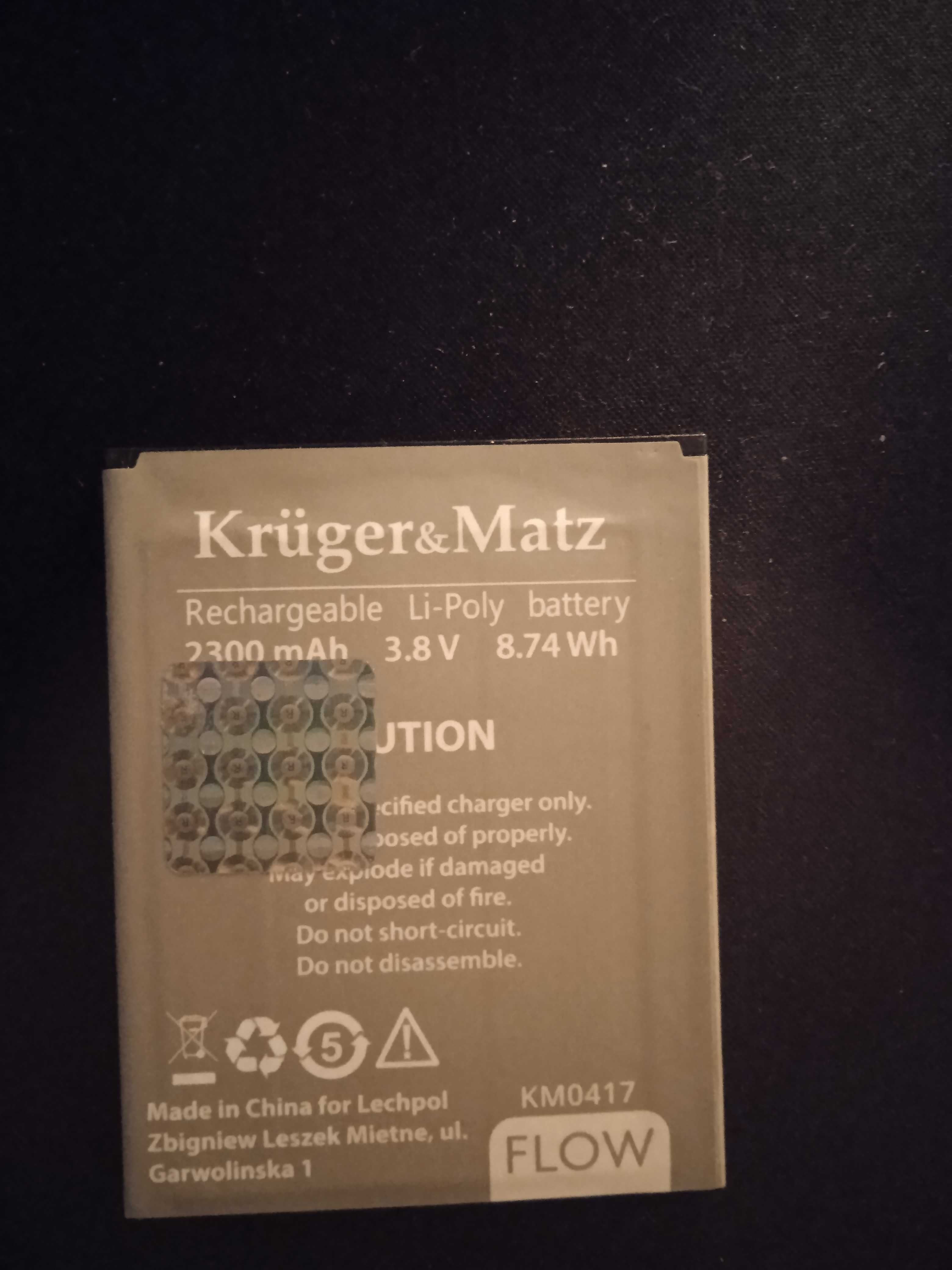 Kruger&Matz Flow 2 Bateria Li-Poly 2300mAh 3.8V KM0417
