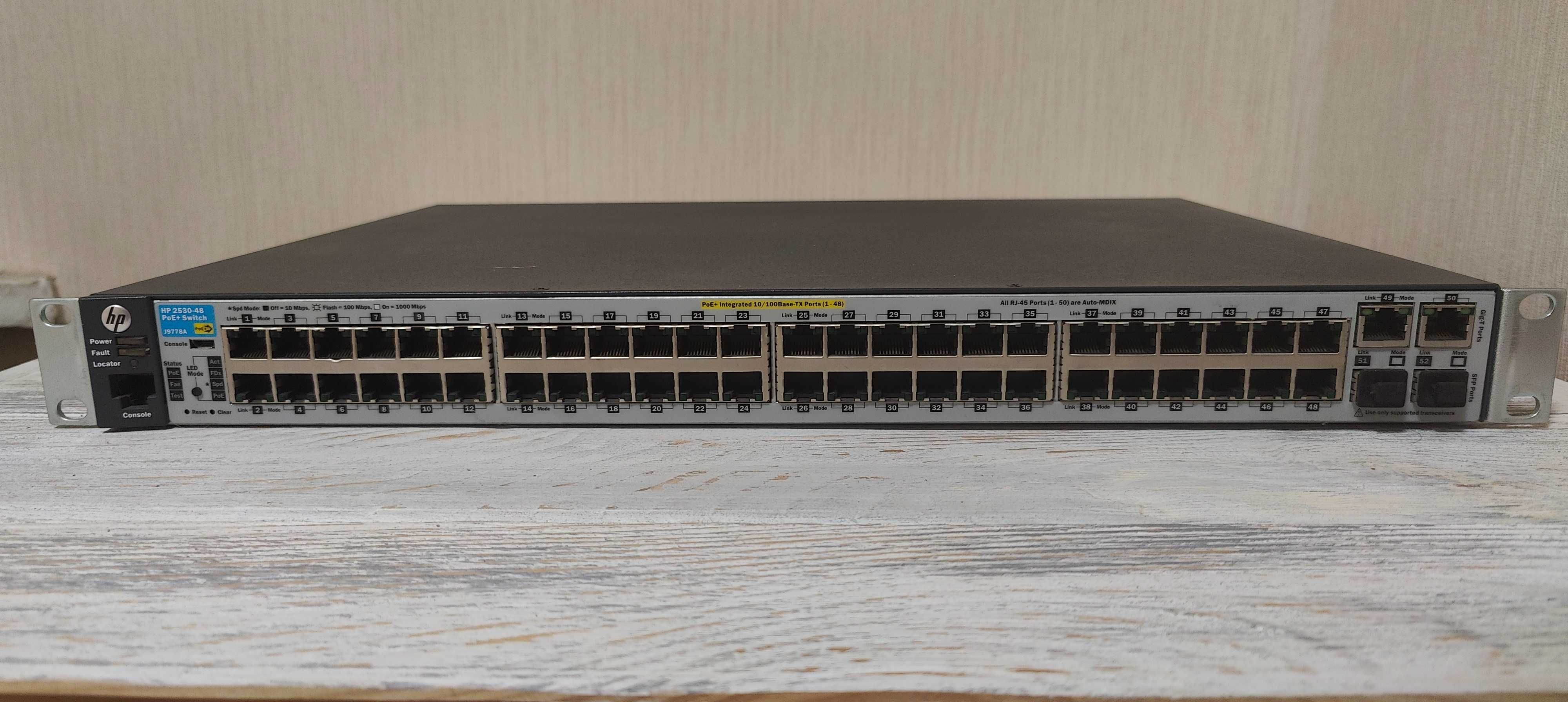 HP Aruba 2530 48 PoE+ (J9778A) Ethernet Switch