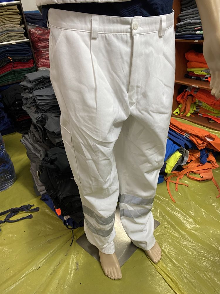 Spodnie Robocze BIAŁE S-6XL *Najtaniej