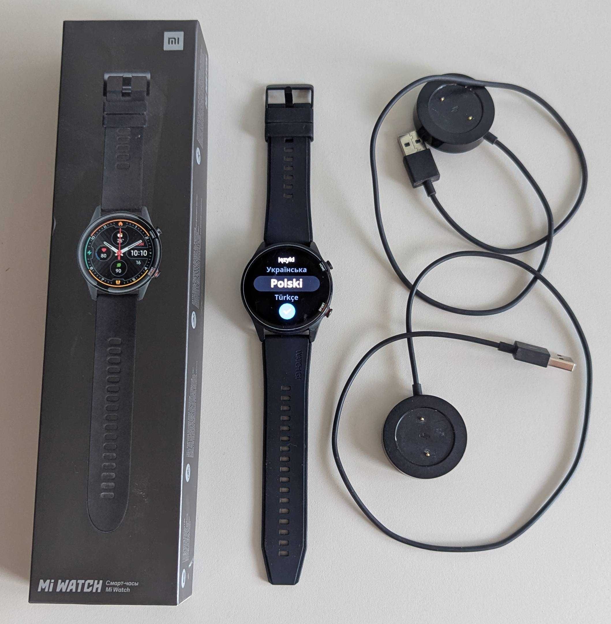 Zegarek Smartwatch Xiaomi Mi Watch Black z Językiem Polskim