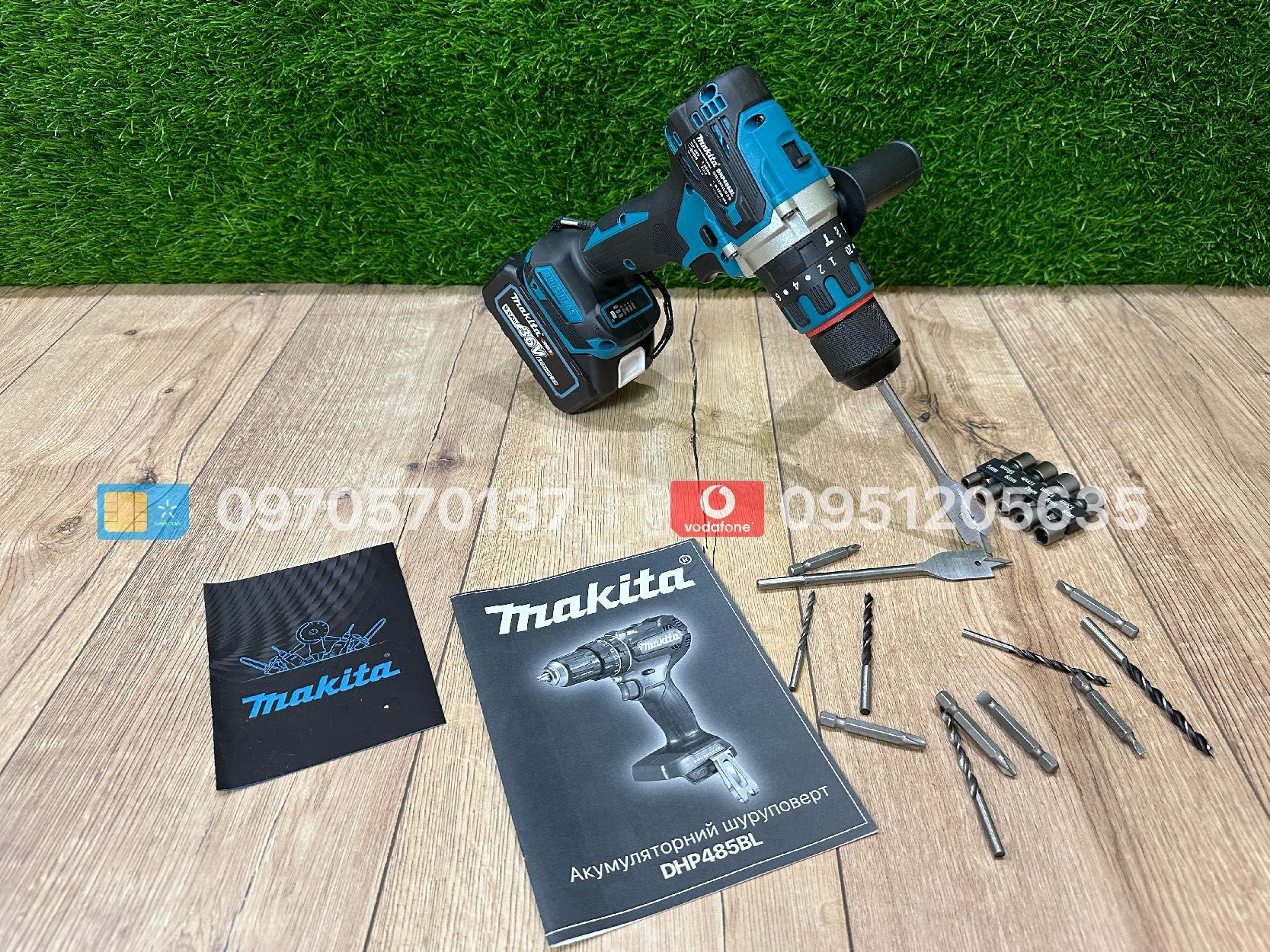 Makita 3в1 Набір Болгарка DGA504 Шуруповерт DHP485 Гайковерт DTW850BL
