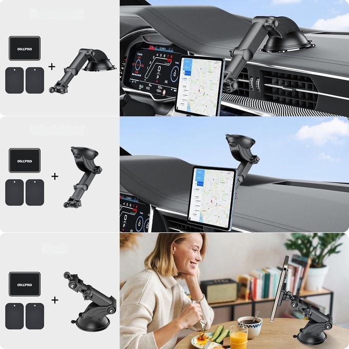 Uniwersalny Magnetyczny Uchwyt Samochodowy na Tablet Smartfon 4-10cali