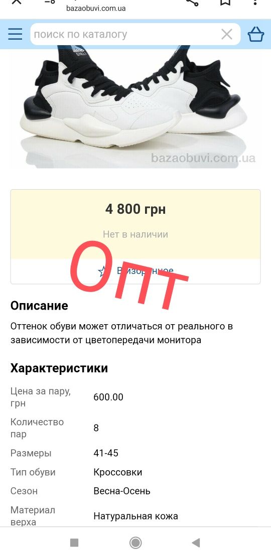 Чоловічі кросівки.