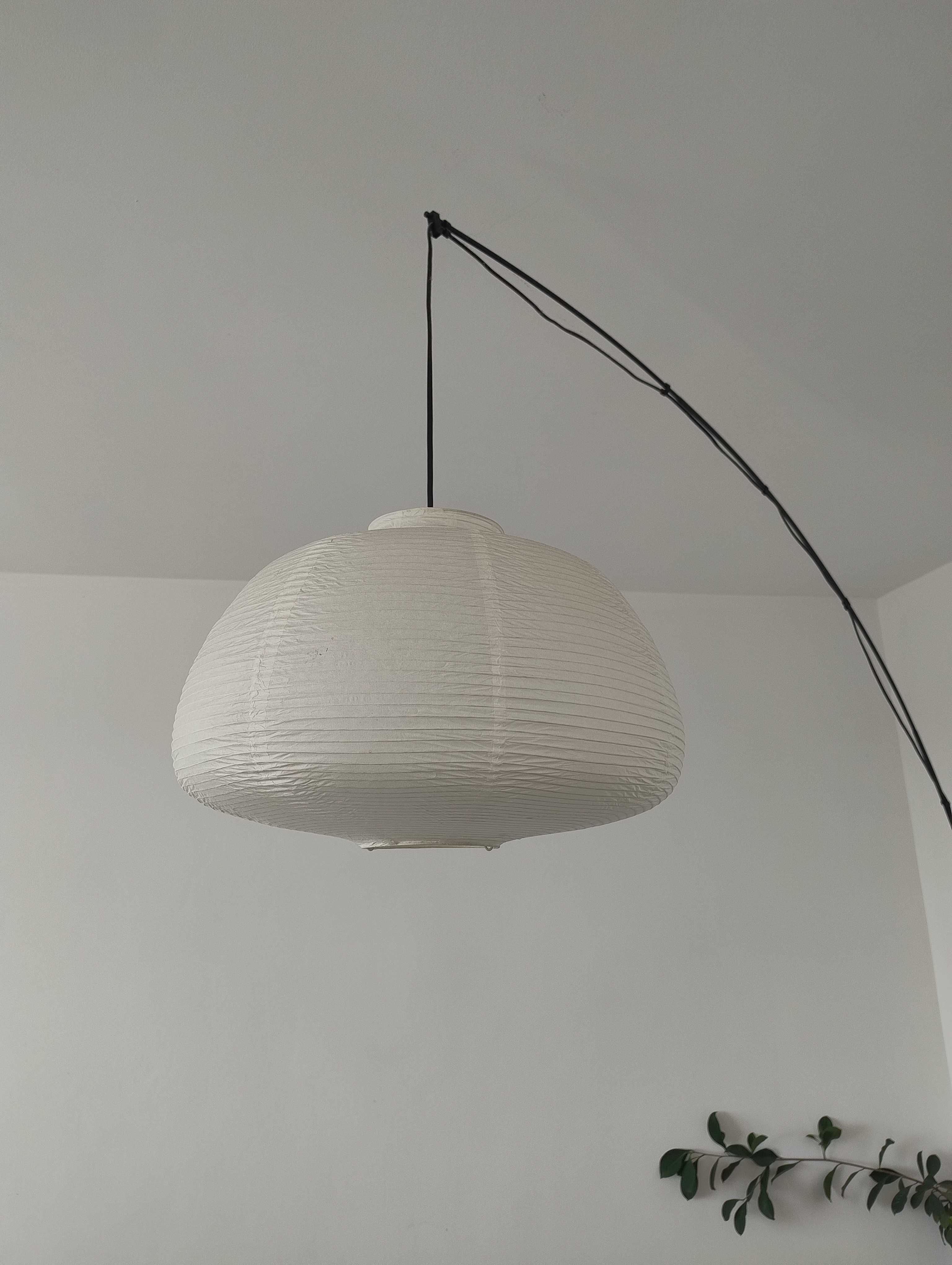 Ikea SKAFTET Lampa stojąca z papierowym kloszem
