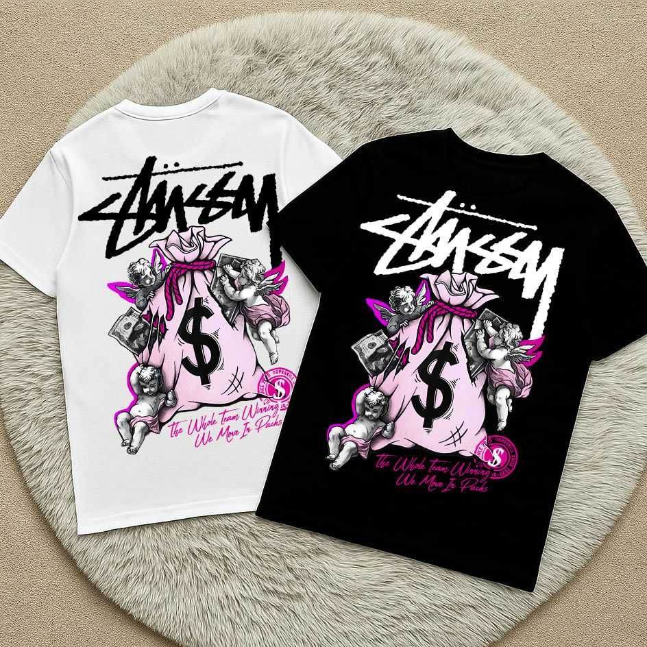 Stussy — Новая футболка Стусси — Basic — XS S M L XL XXL — BIG Logo
