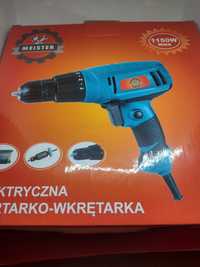 Wiertarko Wkrętarka Elektryczna Sieciowa 1150W Mocna MEISTER