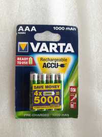 Аккумуляторные батарейки varta ready to use AAA 1000mah