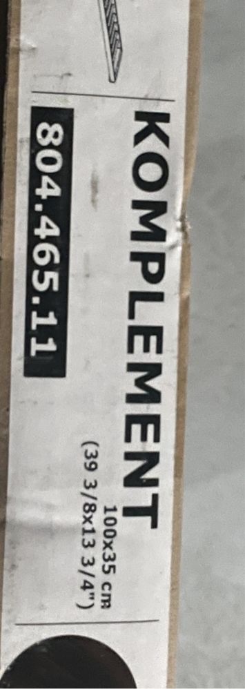 KOMPLEMENT Wysuwany wieszak na spodnie do szafy Pax