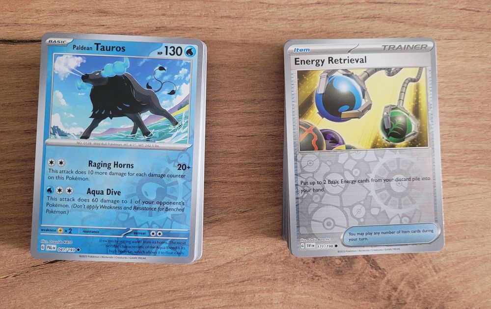 Karty pokemon- revers 100 szt
