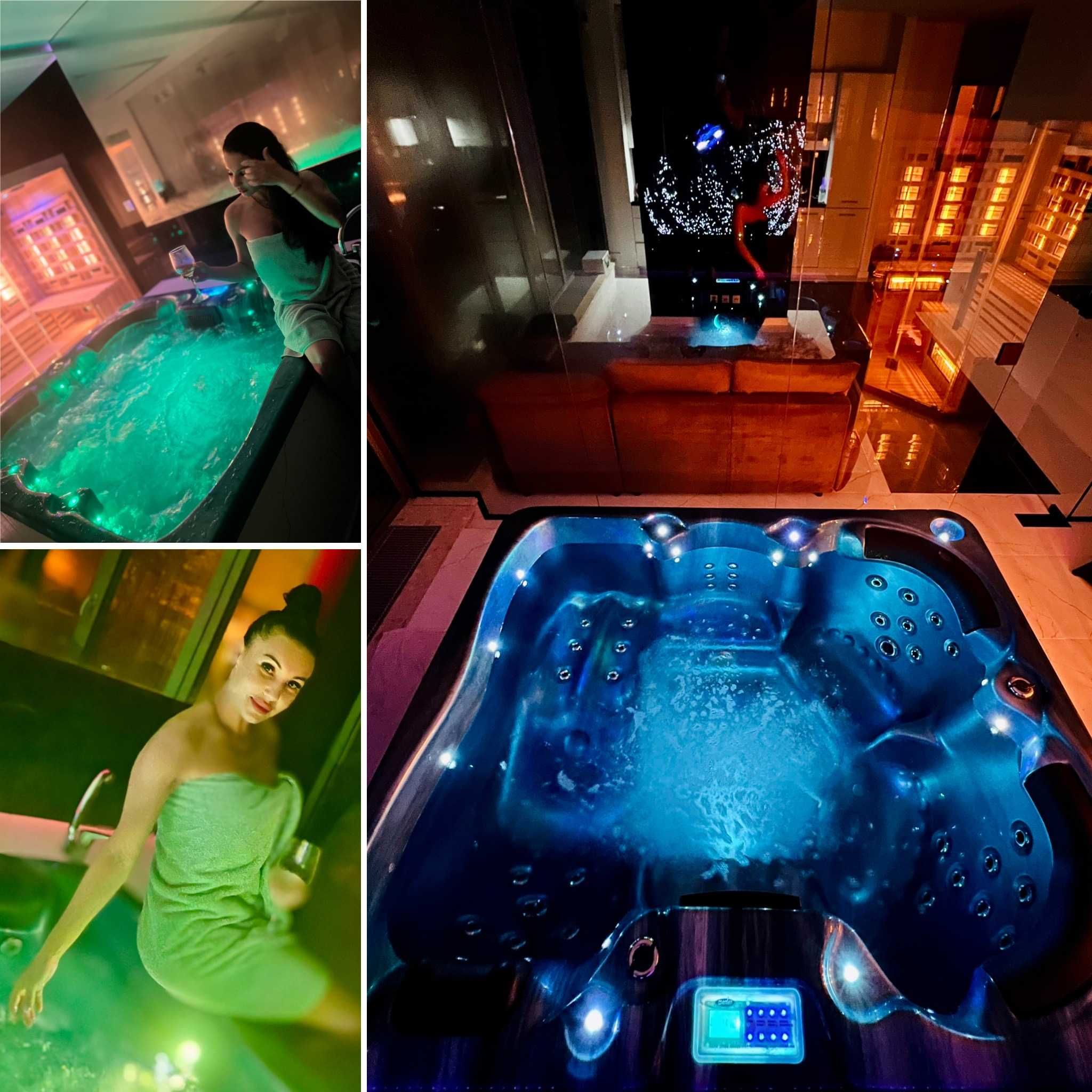 Luksusowy apartament VIP na doby dla Dwojga - prywatne Jacuzzi i Sauna