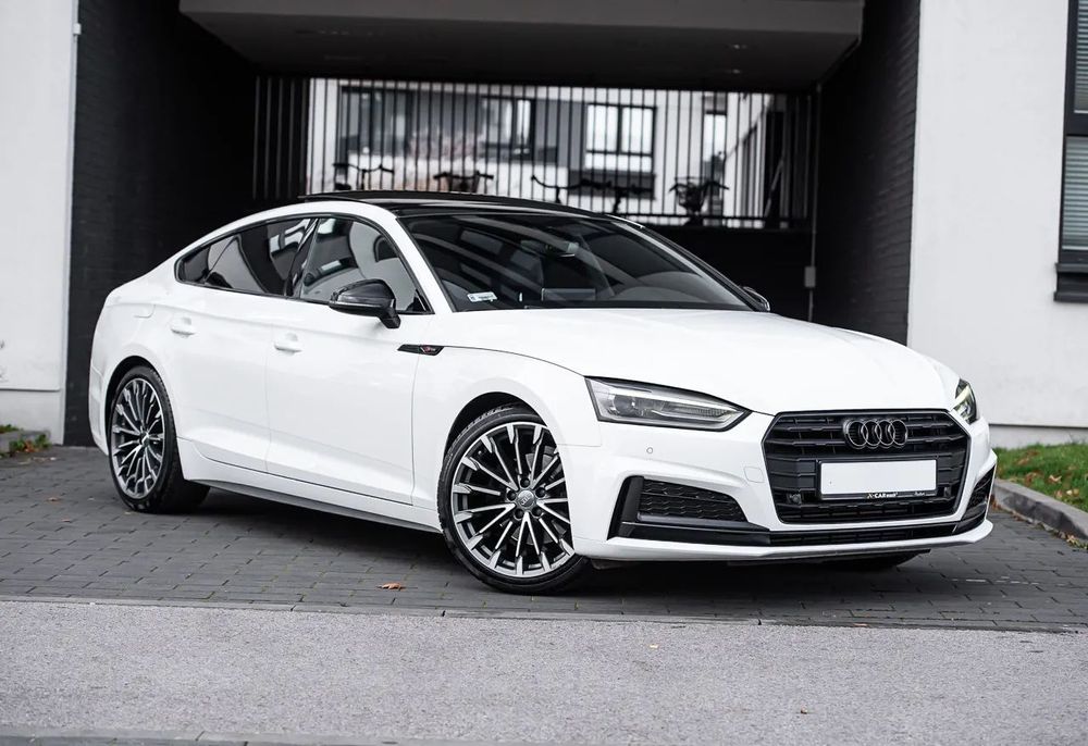 Audi A5 Sportback Salon PL 190KM Alcantara Full LED Navi B&O Grzane Fotele Tempomat PDC
