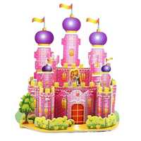 1x puzzle 3d "różowy zamek"