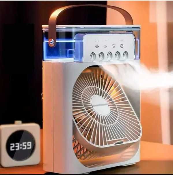 USB мини вентилятор с функцией увлажнения 4в1 Air Cooler Fan