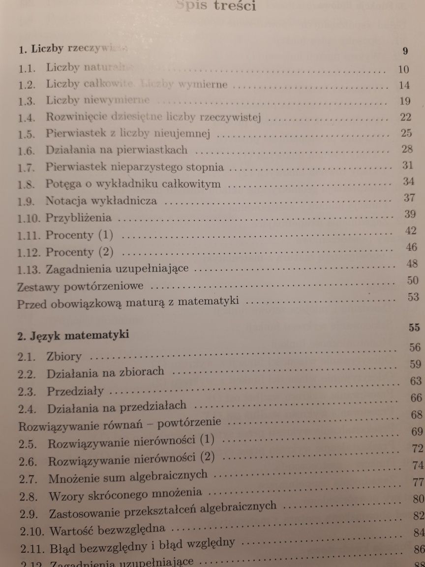 Matematyka 1 podręcznik zakres podstawowy Babiański,Chańko,Ponczek