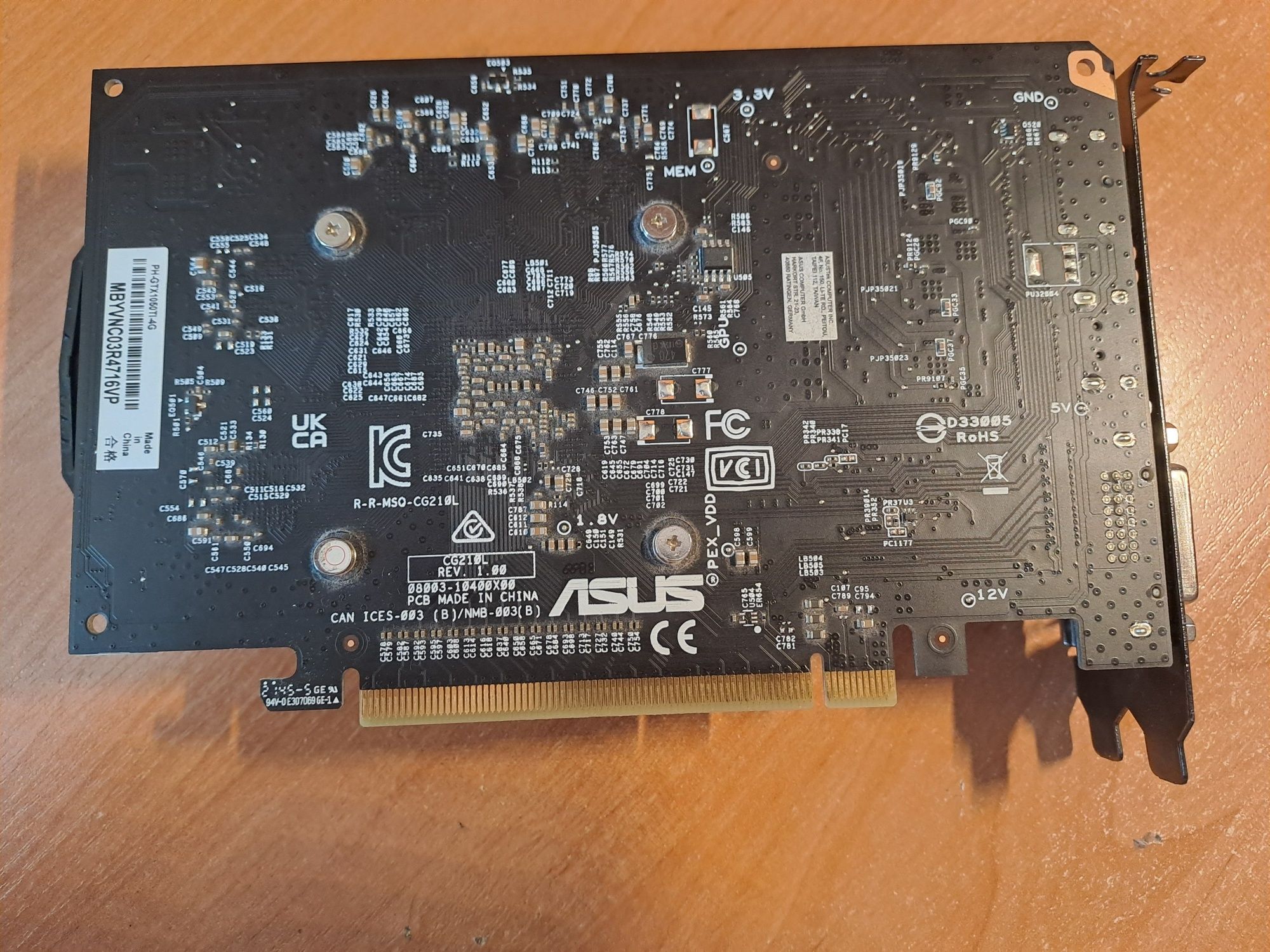 Asus GTX 1050 ti 4gb