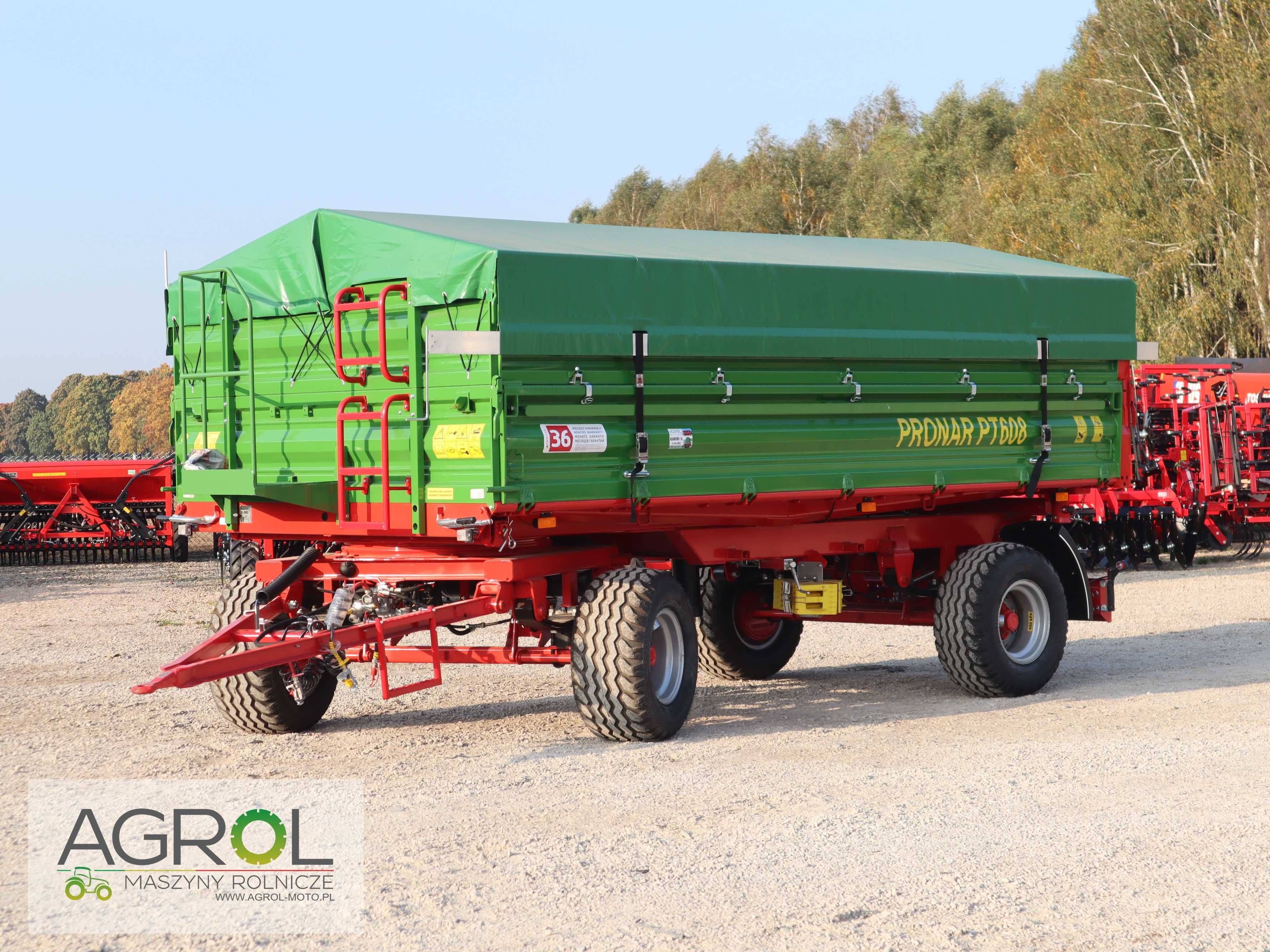 Przyczepa Pronar dwu osiowa T653/2 6t PT606 PT608 jedno osiowa tandem