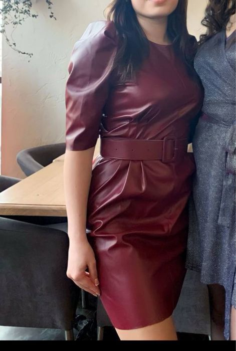 Шкіряна сукня / Кожанное платье