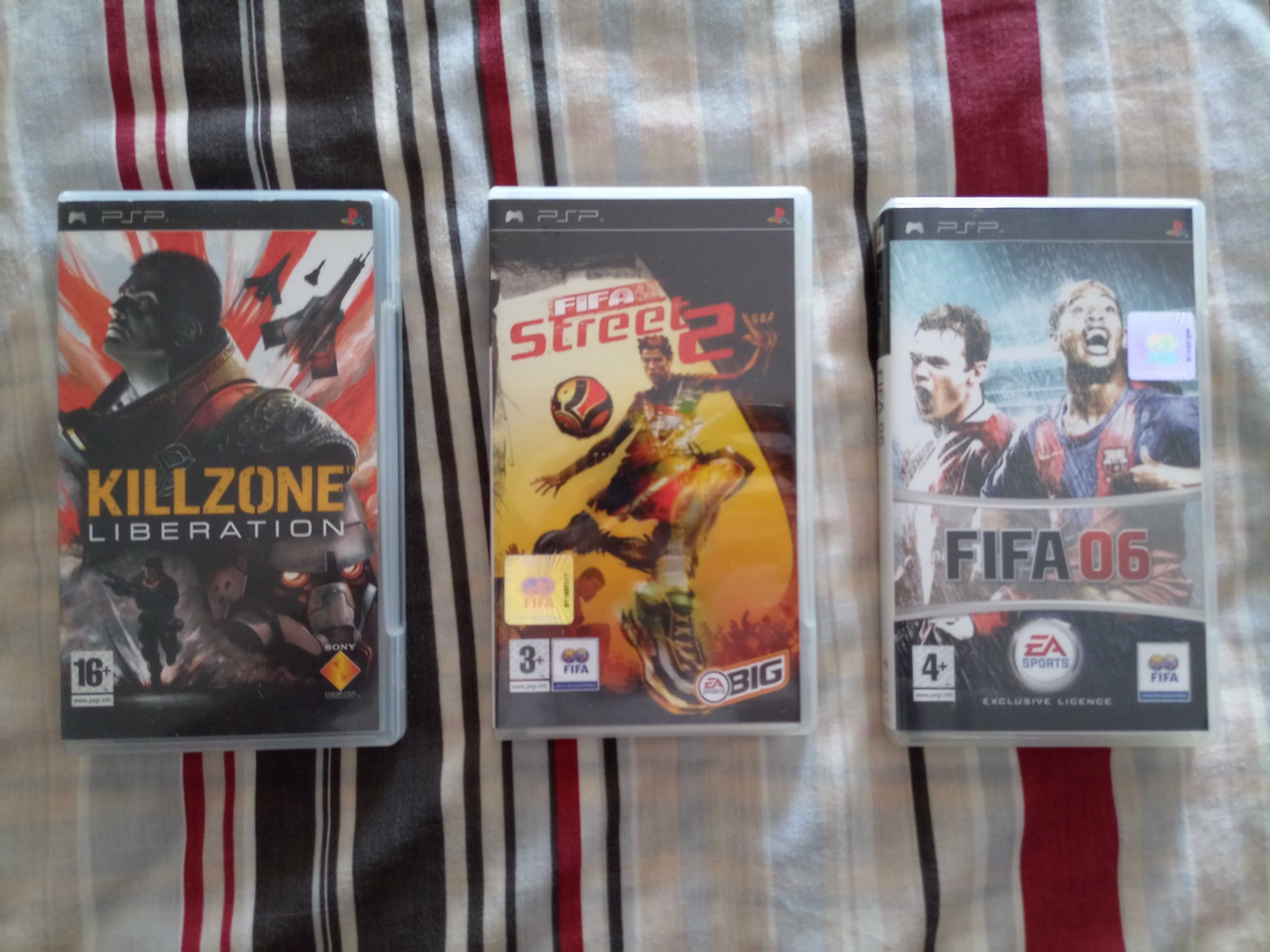 Jogos PSP futebol FIFA Street 2 e FIFA 06
