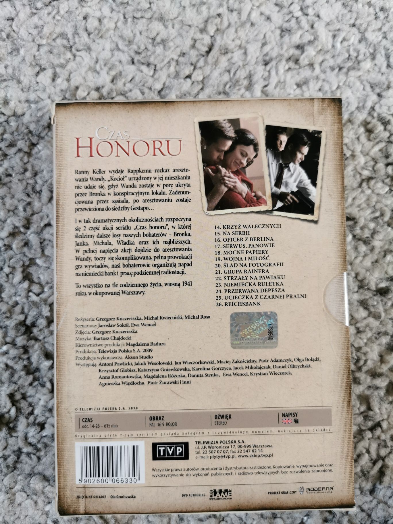 Czas Honoru (sezon 2) na DVD