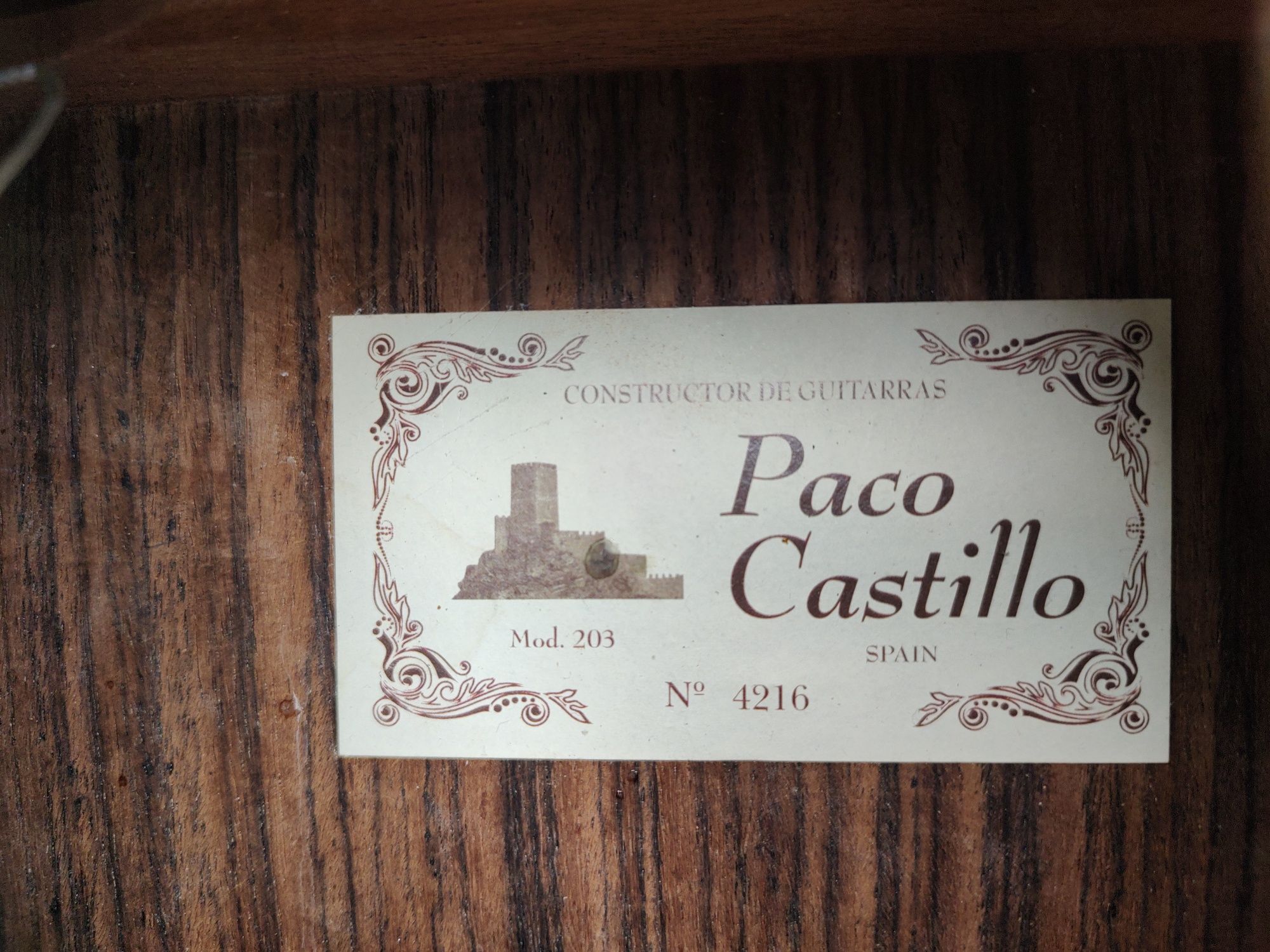 Paco Castillo Mod. 203 gitara elektroklasyczna Spain CASE genialna  //