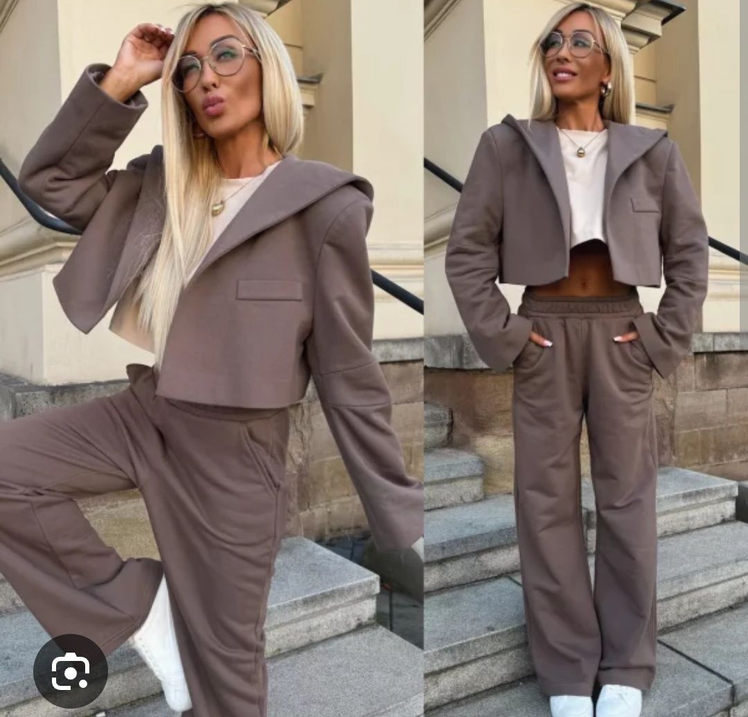 Bluza marynarka z poduszkami i kapturem fango Varlesca chicaca XS S M