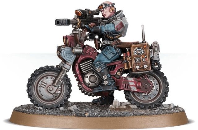 Warhammer 40k Genstealercult Jackal Alphus on bike