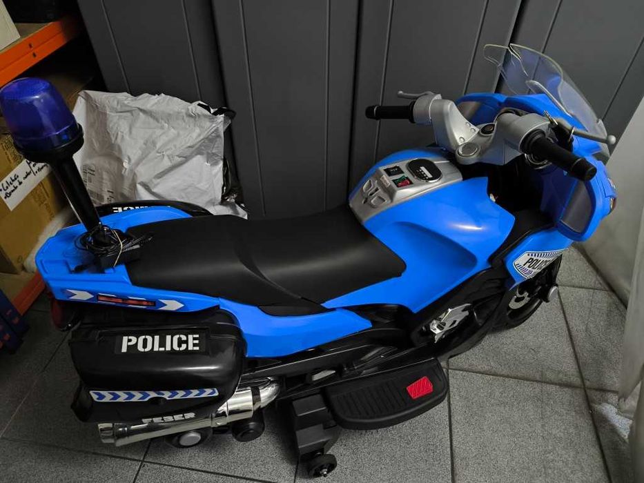 Moto elétrica de Polícia - brinquedo criança - carro elétrico criança
