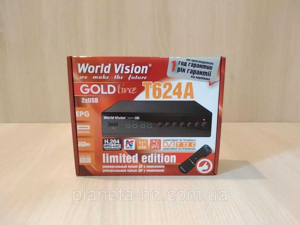 Т2 ресивер World Vision T624A (DVB-Т2/C приемник, тюнер)